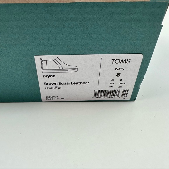 NEW! Toms Bryce Faux Leather Sneaker, 8 - Picture 2 of 6